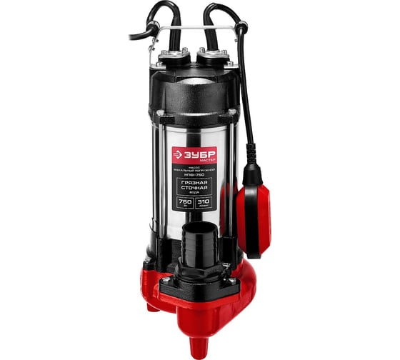 Изображение товара Фекальный погружной насос Зубр НПФ-750