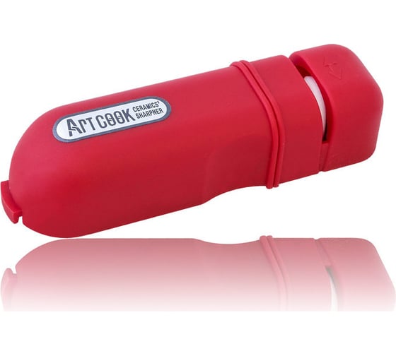 Изображение товара Точилка для ножей TOJIRO 110x35x25 мм, пластик, красный FK-436