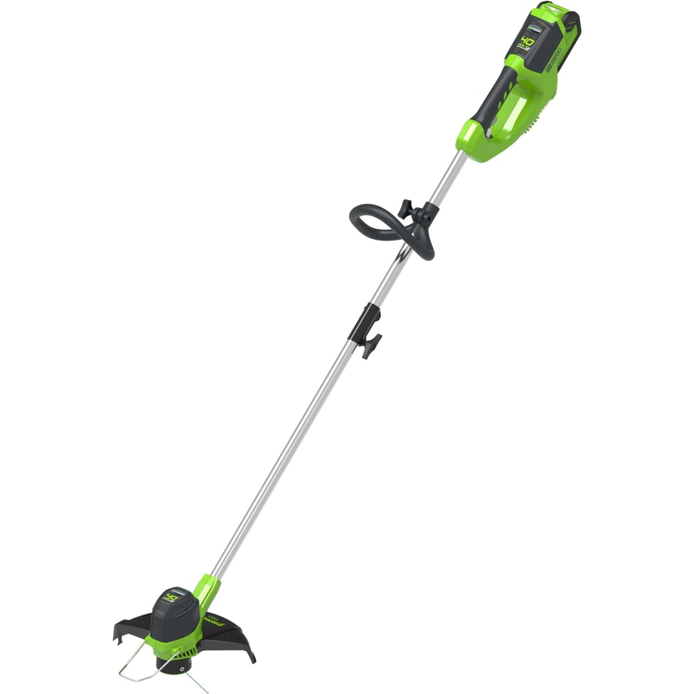 Изображение товара Аккумуляторный триммер Greenworks G40LT30 40V, 30 см, без АКБ и ЗУ 2101507 Изображение товара Аккумуляторный триммер Greenworks G40LT30 40V, 30 см, без АКБ и ЗУ 2101507
