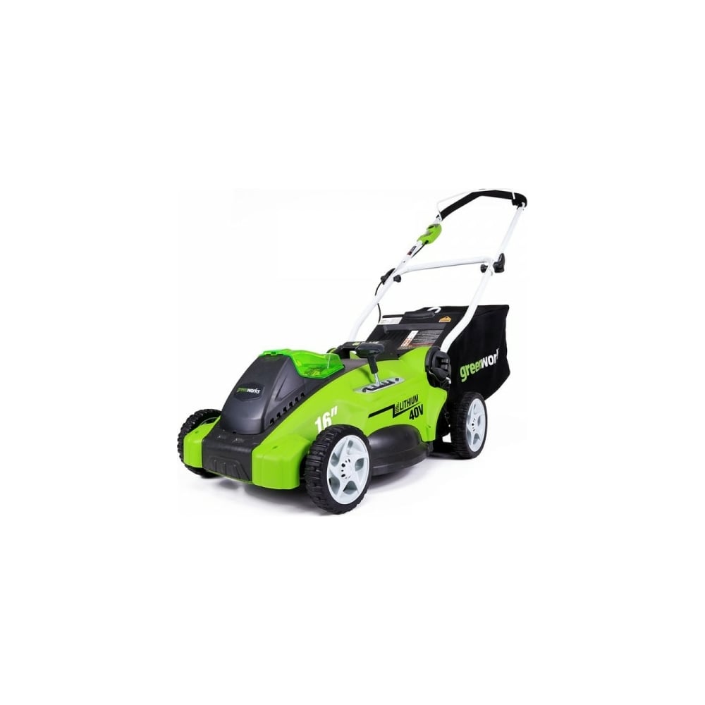 фото Аккумуляторная газонокосилка greenworks g40lm40