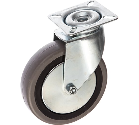 Изображение товара Колесо с вращающейся опорой и пластиной крепления (100 мм; 55 кг) Tellure rota 374104