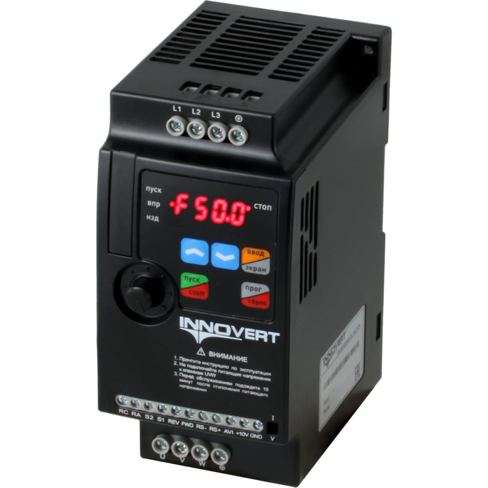 Изображение товара Преобразователь частоты INNOVERT VENT 1,5 кВт 380 В RS-485