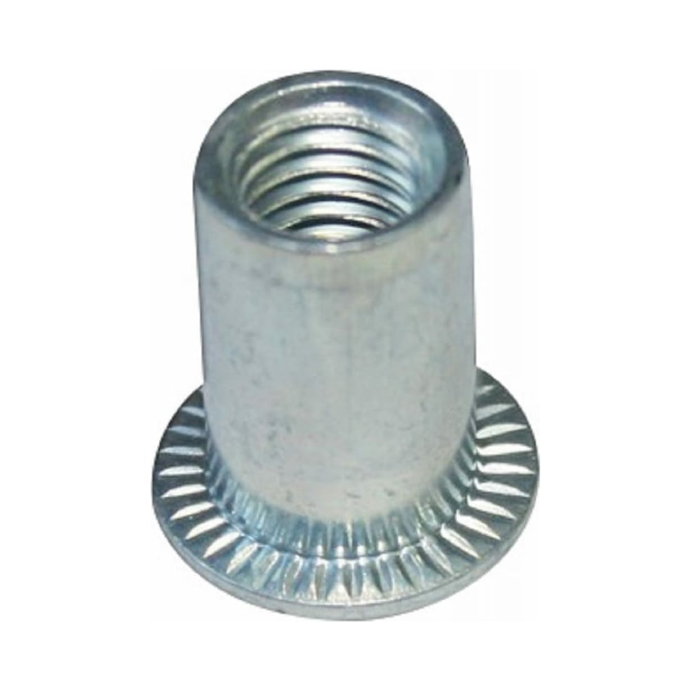 Изображение товара Заклепка-гайка ЦКИ М4 плоская рифленая REX 200 шт