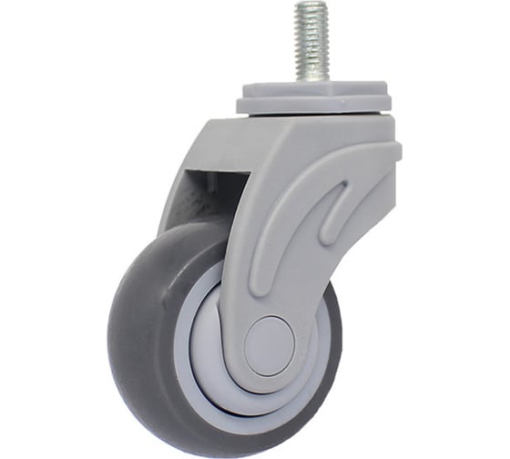 Изображение товара Поворотное колесо Brante 75 мм, на штыре (52e), нейлон-термопластичная резина 104260