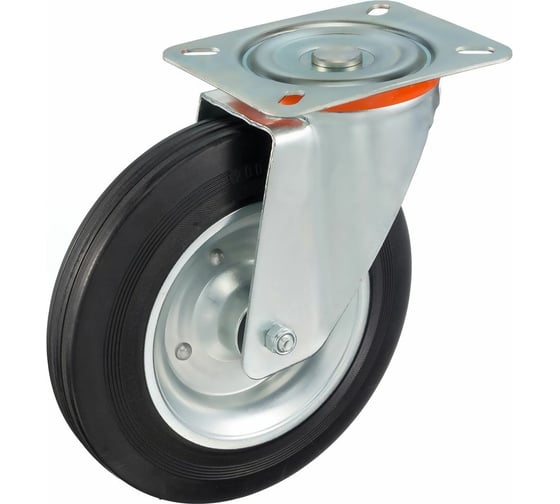 Изображение товара Колесо с вращающейся опорой и пластиной крепления (250 мм; 300 кг) Tellure rota 534908