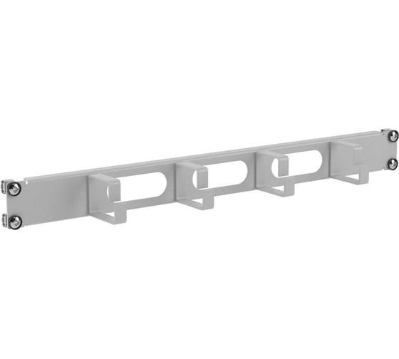 Изображение товара Кабельный органайзер DKC 4 кольца с отверстиями, 1u для 19" it-корпусов, ral7035 R5PCF191HE