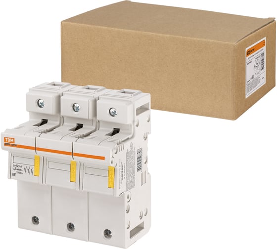 Изображение товара Держатель плавких вставок TDM ELECTRIC ДПВ2 22x58 3П SQ0216-0023