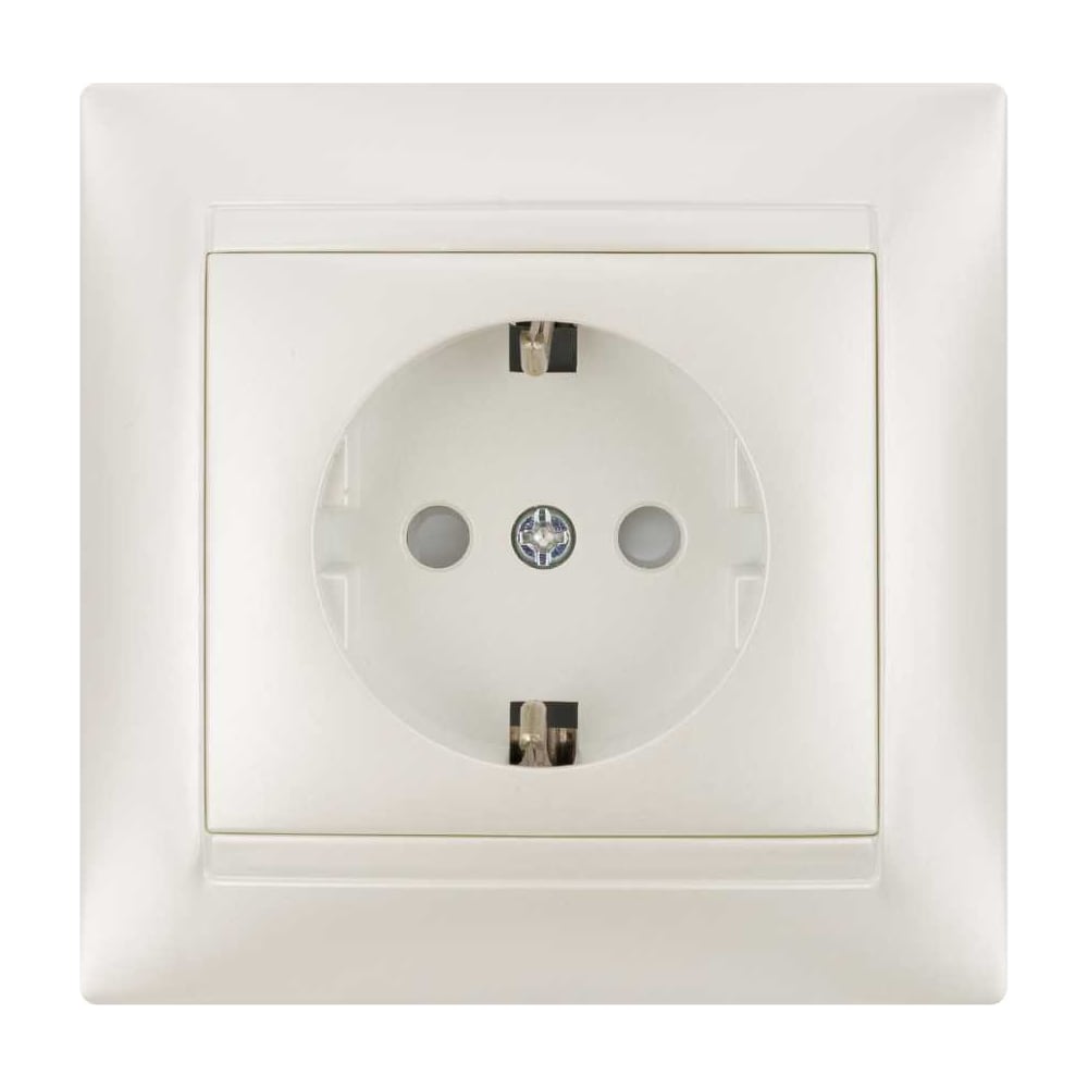 Изображение товара Розетка с защитными шторками и заземлением серия Лама 16А 250В TDM ELECTRIC SQ1815-0811