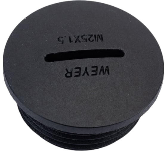 Изображение товара Заглушка отверстия DPK-M25B Weyer заглушка под плоскую отвертку, нар. M25x1.5 WE6800400