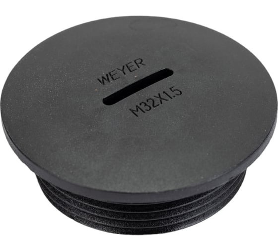 Изображение товара Заглушка отверстия DPK-M32B Weyer заглушка под плоскую отвертку, нар. M32x1.5 WE6800500