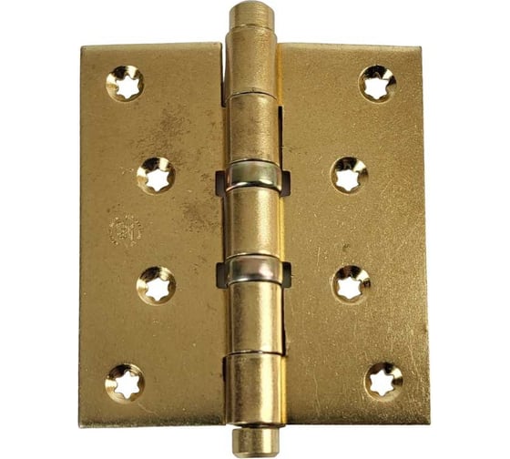 Изображение товара Дверная петля с шарикоподшипниками ALDEGHI LUIGI SPA 101x101x3 мм, цвет: латунь 130AO404