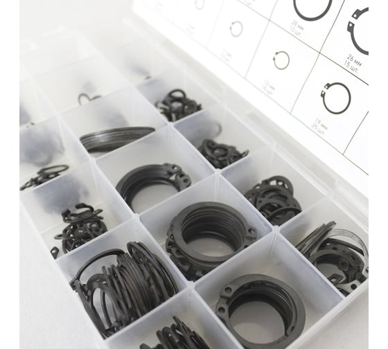 Изображение товара Набор наружных стопорных колец WIEDERKRAFT 300 шт. WDK-214043