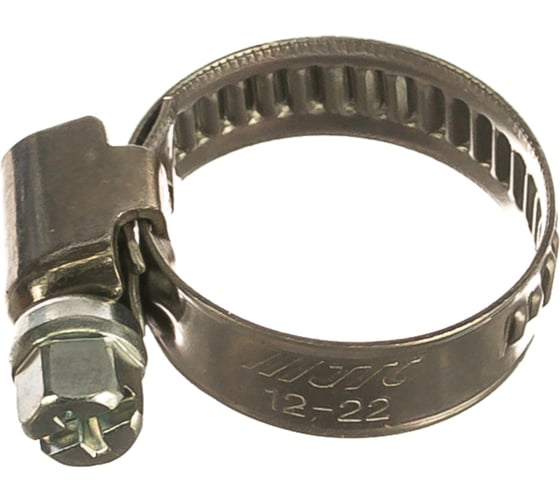 Изображение товара Червячный хомут 12-22мм, нержавеющая сталь JTC-ZN22