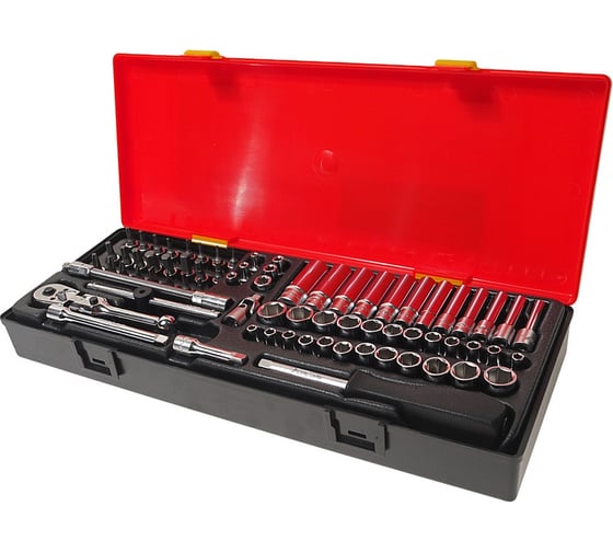 Изображение товара Комбинированный набор головок 1/4, в кейсе 73шт JTC-K2733