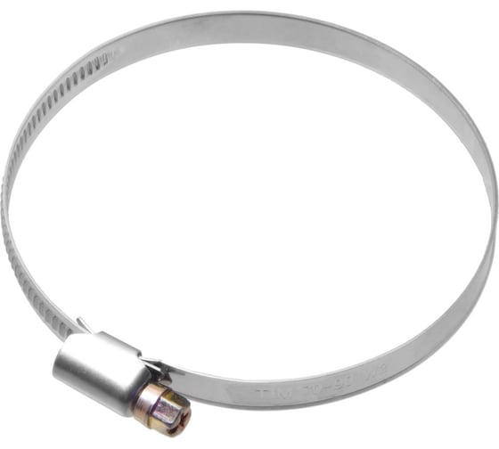 Изображение товара Обжимной червячный хомут MasterProf нержавеющая сталь, 80-100 мм, 5 шт. ИС.140181.5