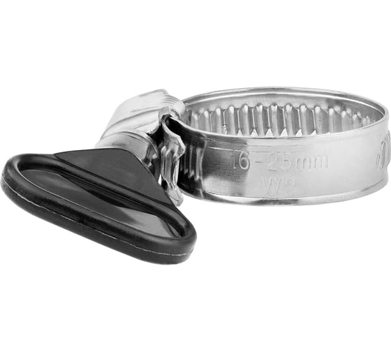 Изображение товара Обжимной червячный хомут MasterProf нержавеющая сталь, с бабочкой, 16-25 мм, 5 шт. ИС.140157.5