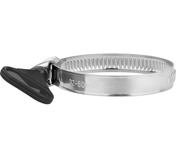 Изображение товара Обжимной червячный хомут MasterProf нержавеющая сталь, с бабочкой, 32-50 мм, 5 шт. ИС.140163.5