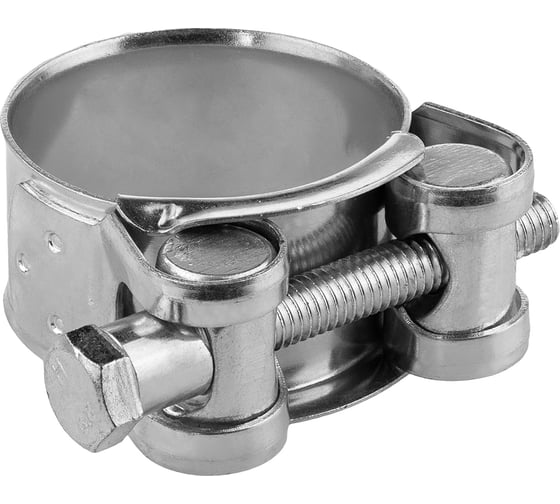 Изображение товара Силовой оцинкованный хомут MasterProf 32-35 мм, 2 шт. ИС.140798.2