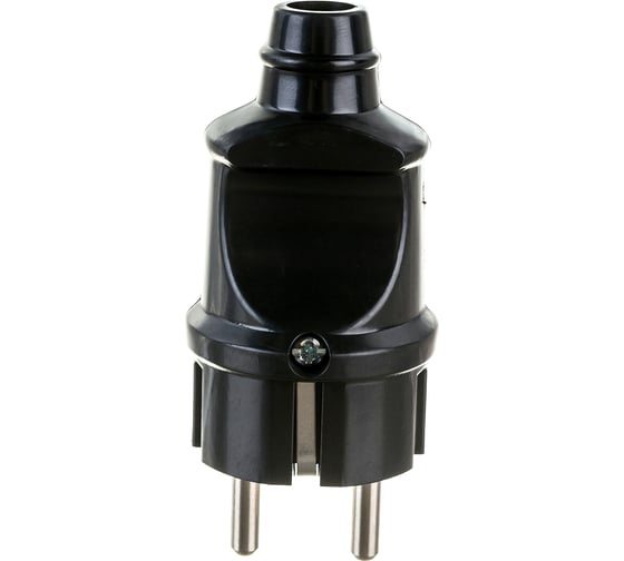 Изображение товара Электрическая вилка с заземлением, 16А / 220В, черная Stayer MASTER 55160-B