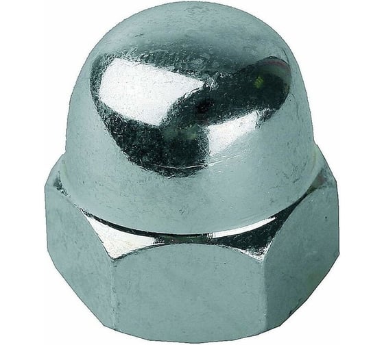 Изображение товара Колпачковая гайка BEFAST DIN 1587, цинк, М6, 100 шт. 1587F06100S