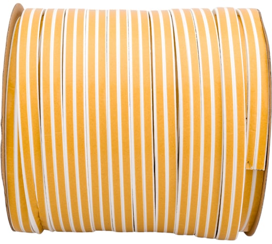 Изображение товара Самоклеящийся резиновый уплотнитель SDM тип D, 9х7 мм, белый, 100 м 00-00004746