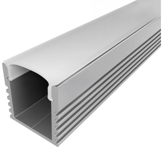Изображение товара Комплект алюминиевого профиля LEDCRAFT с экраном и заглушками LC-LP1616M16-1 1638000005