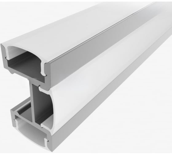 Изображение товара Комплект алюминиевого профиля LEDCRAFT с экраном и заглушками LC-LPF2716M16-1 1638000067