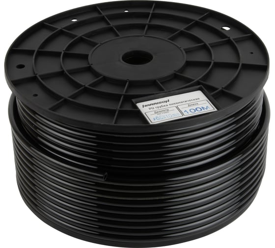 Изображение товара Трубка черная PU 6.5x10 мм, длина 100 м Harrison HUS6510-BK