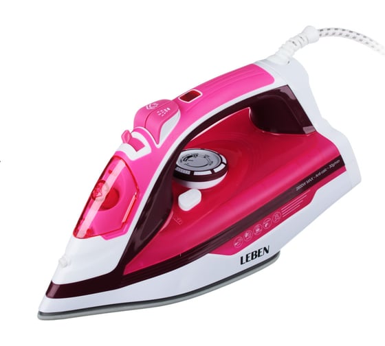 Изображение товара Утюг LEBEN с отпаривателем 2600 Вт, подошва керамическое покрытие 249-014
