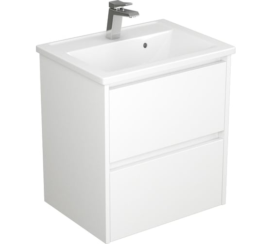 Изображение товара Тумба UNCORIA Тронто 60 под умывальник Марио 60 см, белая 56062