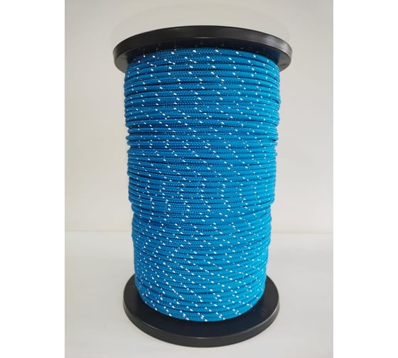 Изображение товара Шнур ЛАНЕКС-КАНАТ lanex полипропиленовый, плетеный, светоотражающий, 4 мм, 16 прядей, с сердечником, 300 м 4673737818888