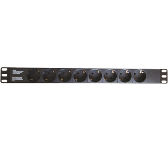 Изображение товара Блок распределения питания DKC (pdu) 19" 16a, вых:8 schuko, вх:schuko R519SH8