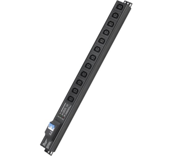 Изображение товара Блок распределения питания DKC (pdu) 0u 10a с автоматом 2p и защитой, вых:12 с13, вх:с14 R5VIEC12CBOP