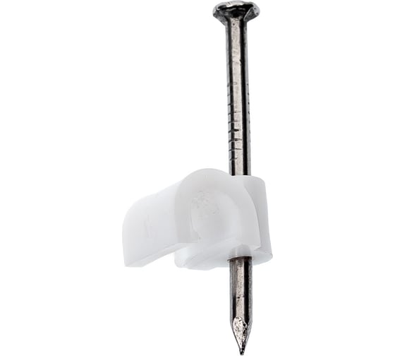 Изображение товара Скоба для кабеля, круглая А 4мм, 50шт - пакет Tech-Krep/Zitar 103645