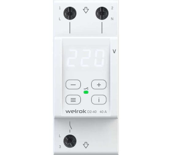 Изображение товара Реле напряжения Welrok d2-40 4660251140021