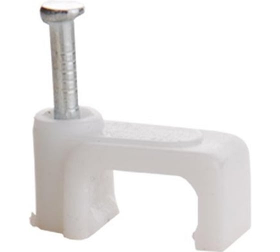 Изображение товара Скоба для кабеля, плоская Б 10мм, 50шт - пакет Tech-Krep 103660