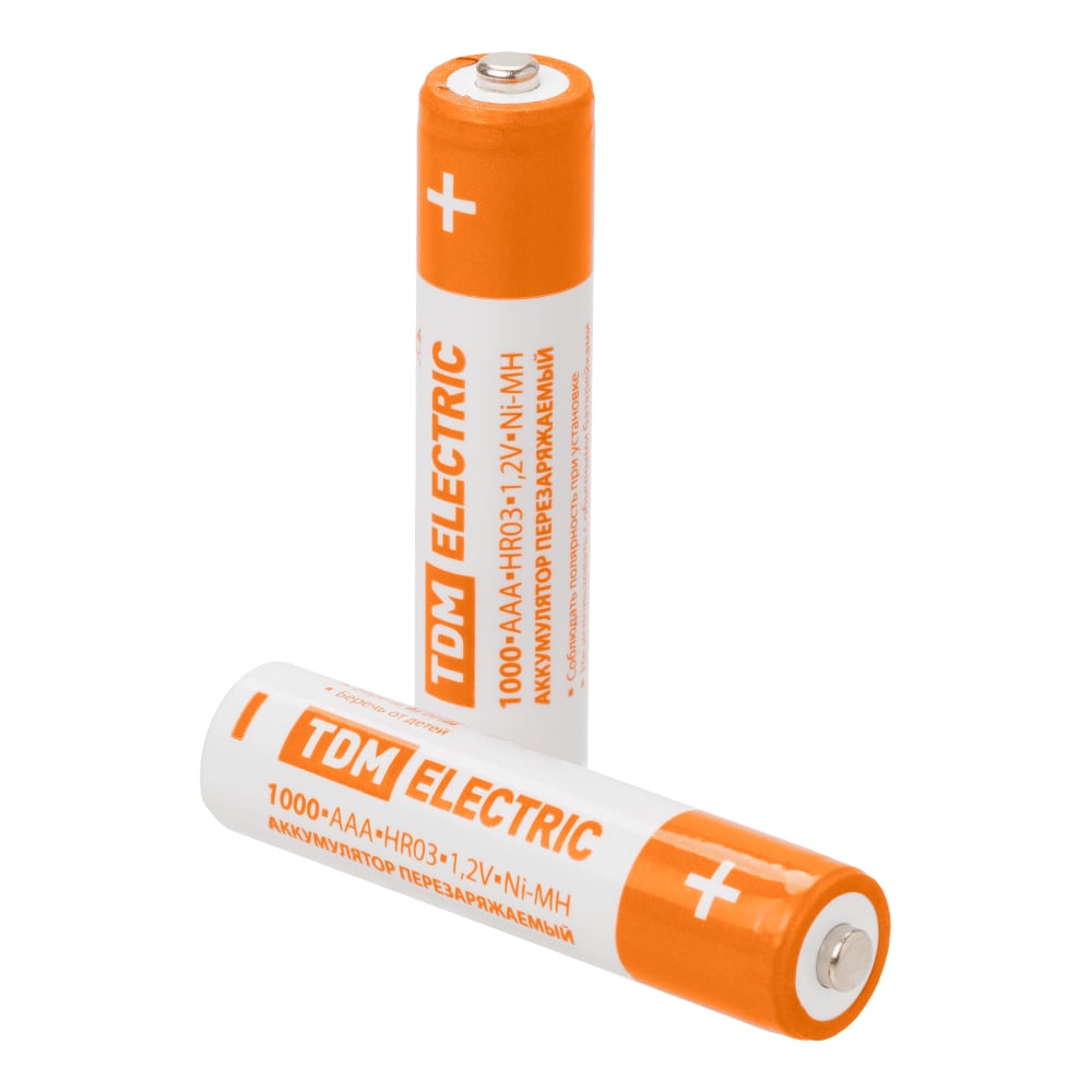 Изображение товара Аккумулятор TDM ELECTRIC AAA-1000 mAh Ni-MH BP-2 SQ1702-0075