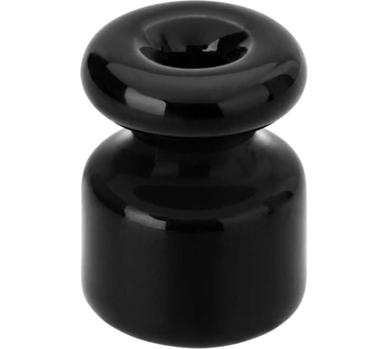 Изображение товара Керамический изолятор TDM ELECTRIC для ретро провода черный 25шт SQ2802-0021