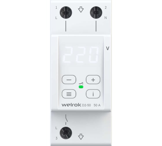 Изображение товара Реле напряжения Welrok d2-50 4660251140052