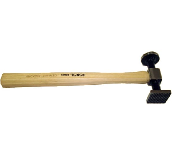 Изображение товара Рихтовочный молоток с круглой плоской и квадратной головкой с насечкой FORCE 62603