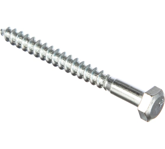 Изображение товара Сантехнический болт DIN 571, оцинкованный, 6x60 мм, 40 шт. в коробке с окном Zitar 126548