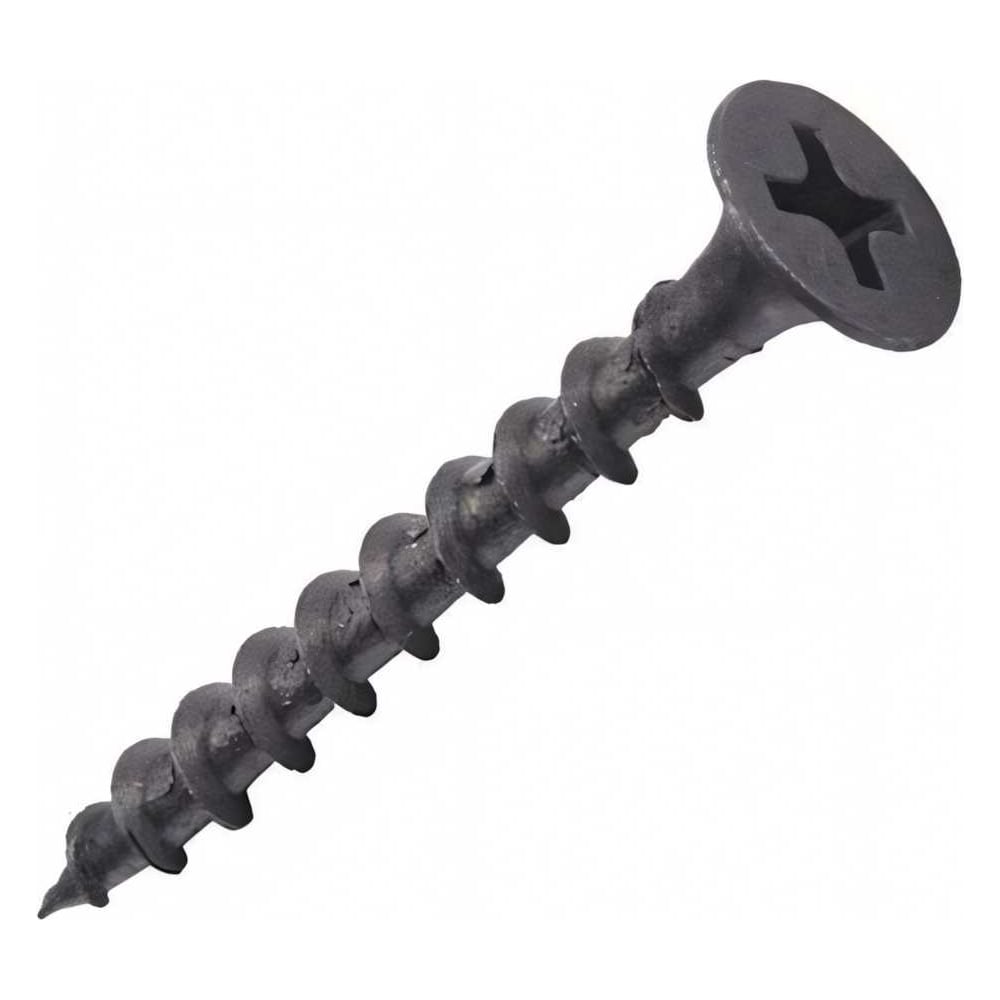 Изображение товара Саморез Tech-Krep 1кг 417 штук 3,8х55 редкая резьба фосфатированный черный покрытие