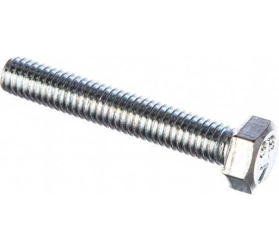 Изображение товара Болт DIN 933 с шестигранной головкой, оцинкованный М5х30, 80шт - коробка Tech-Krep 105197