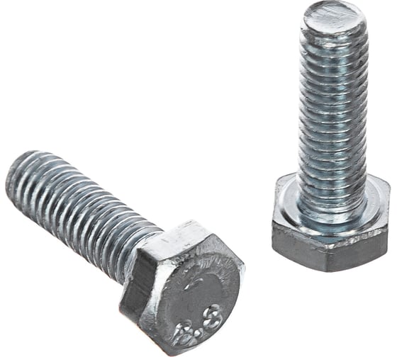 Изображение товара Болт DIN 933 с шестигранной головкой, оцинкованный М6х20, 80шт - коробка Tech-Krep 105201