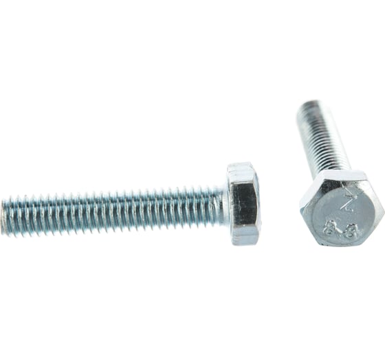 Изображение товара Болт DIN933 с шестигранной головкой оцинкованный М6x30 мм, 60 шт, коробка с окном Tech-Kr Zitar 105203