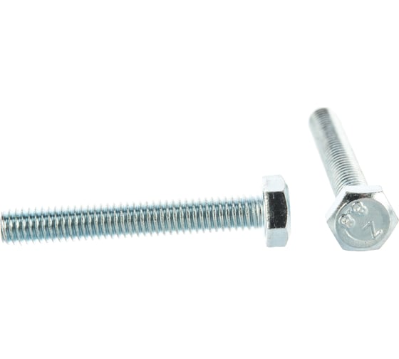 Изображение товара Болт DIN 933 с шестигранной головкой, оцинкованный М6х40, 50шт - коробка Tech-Krep 105204