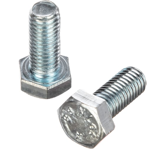 Изображение товара Болт DIN933 с шестигранной головкой оцинкованный М8x20 мм, 50 шт, коробка с окном Zitar 105207