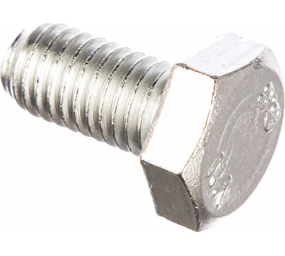 Изображение товара Болт DIN 933 с шестигранной головкой, оцинкованный М10х20, 25шт - коробка Tech-Krep 105214