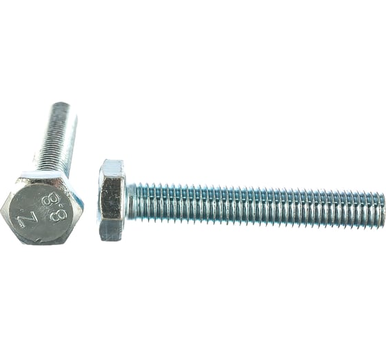 Изображение товара Болт DIN 933 с шестигранной головкой, оцинкованный М10х60, 10шт - коробка Tech-Krep 105218