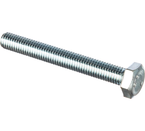Изображение товара Болт DIN 933 с шестигранной головкой, оцинкованный М10х80, 12шт - коробка Tech-Krep 126522